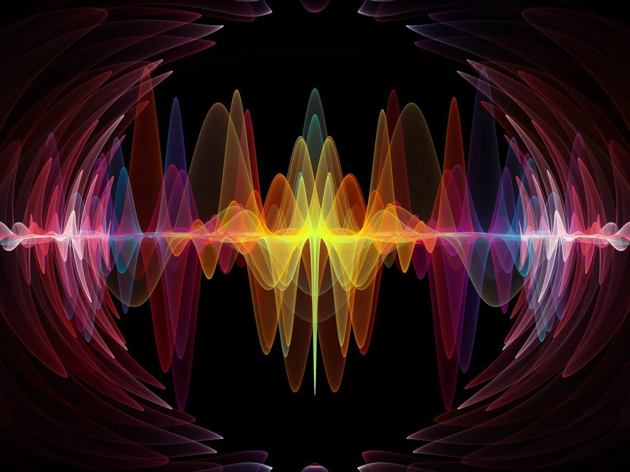 Symmetrical spectrum of sound waves in motion