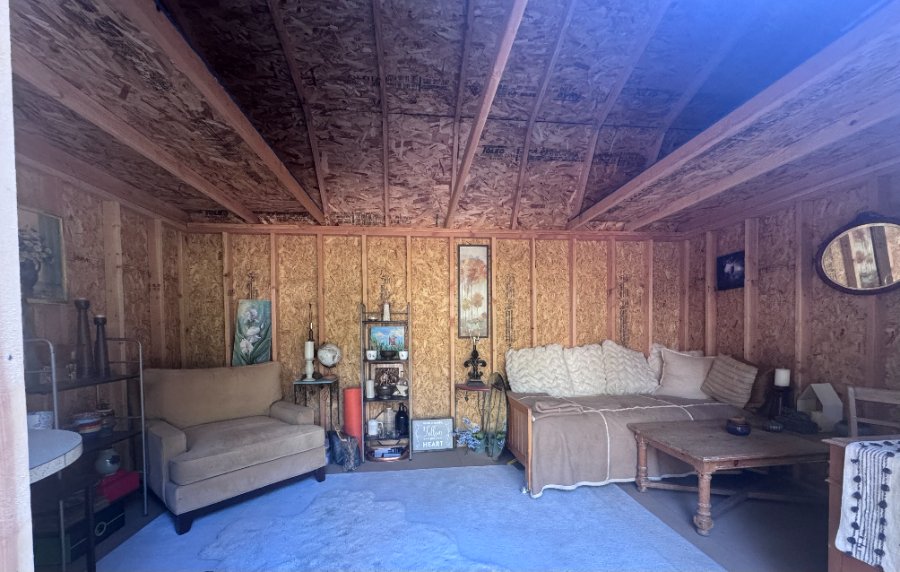 Tiny Forest Studio interior at New Dawn Sanctuary